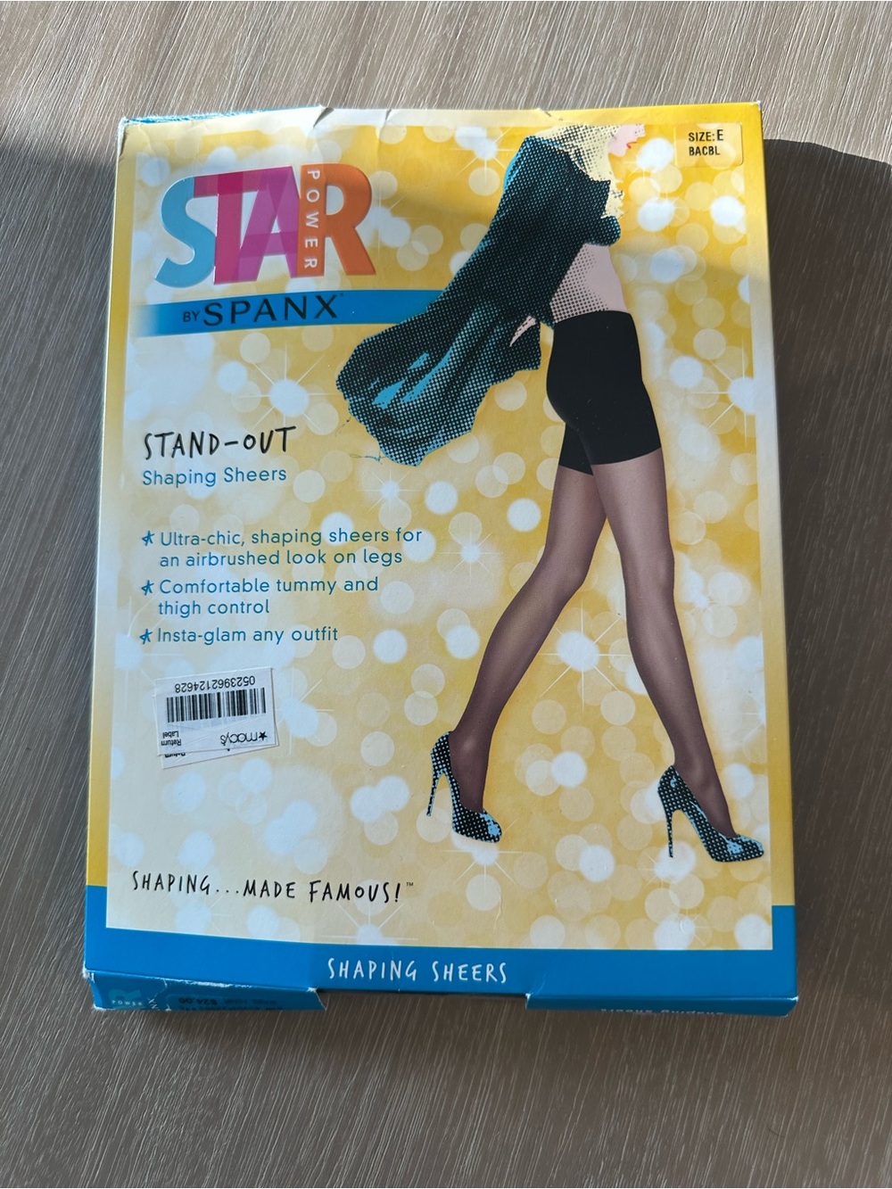 SPANX Black Shaping Sheers Size E